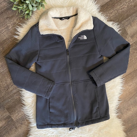 Like New North Face full zip Sherpa lined coat - Picture 1 of 8